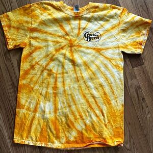 Size medium Cracker Barrel tie dye Bonnaroo short sleeve shirt.  Rare.